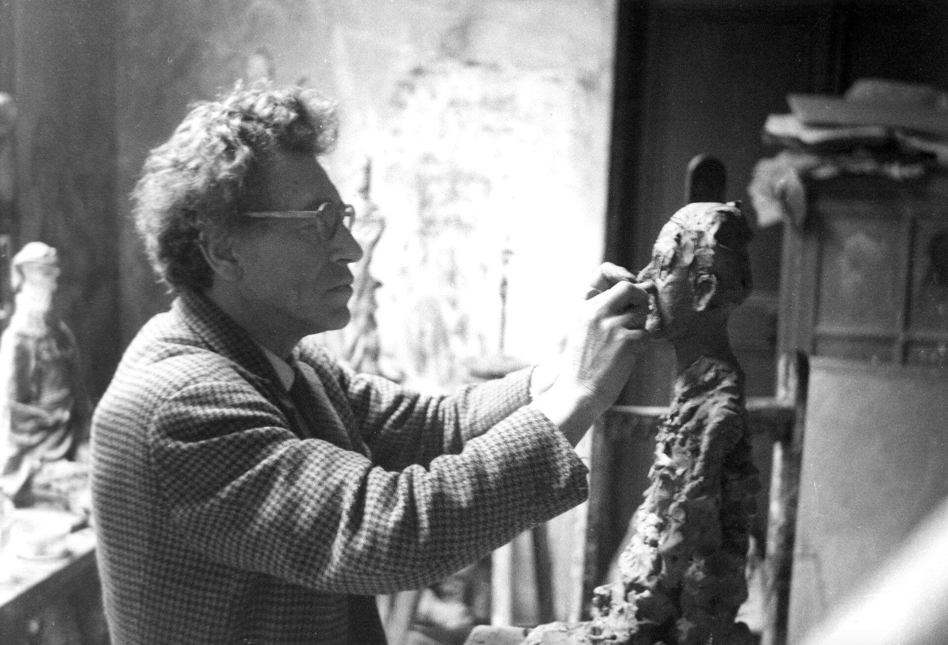 alberto giacometti — Alberto Giacometti, par sa femme Annette © Succession Alberto Giacometti (Fondation Giacometti, Paris + ADAGP, Paris) 2019.jpg