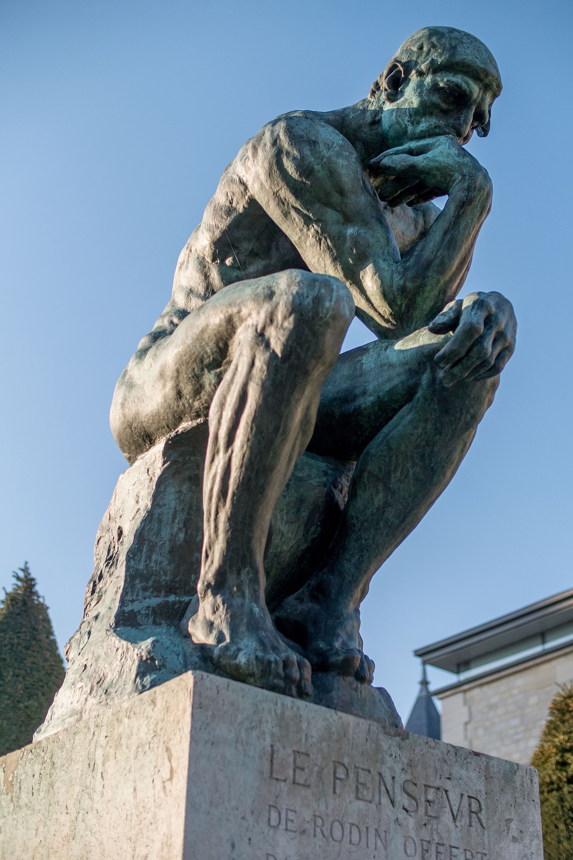 auguste rodin — Le Penseur in the Jardin du Musée Rodin, Paris March 2014.jpg