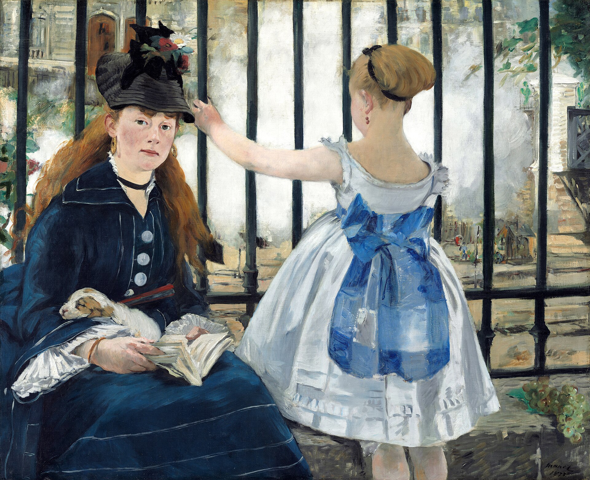 edouard manet — Edouard Manet - Le Chemin de fer - Google Art Project.jpg