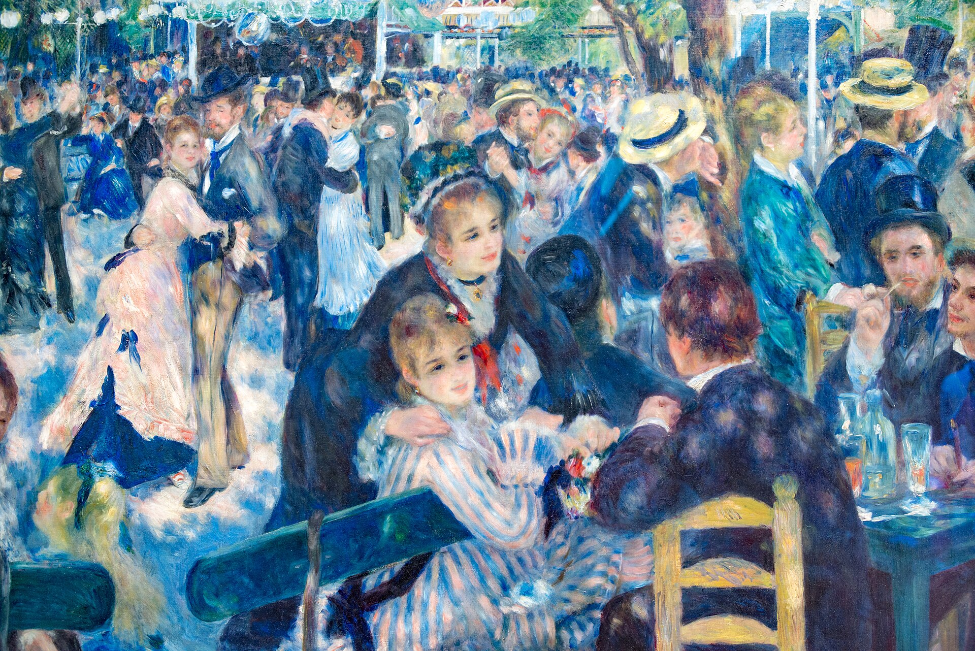 pierre auguste renoir — Bal du moulin de la Galette, by Pierre-Auguste Renoir, Musée d'Orsay, Paris (36322968145).jpg