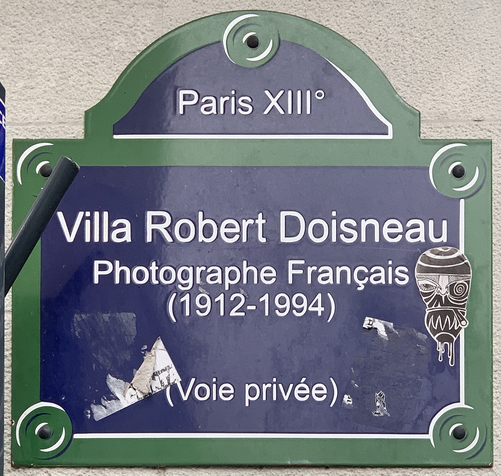 robert doisneau — Plaque Villa Robert Doisneau - Paris XIII (FR75) - 2021-06-30 - 1.jpg