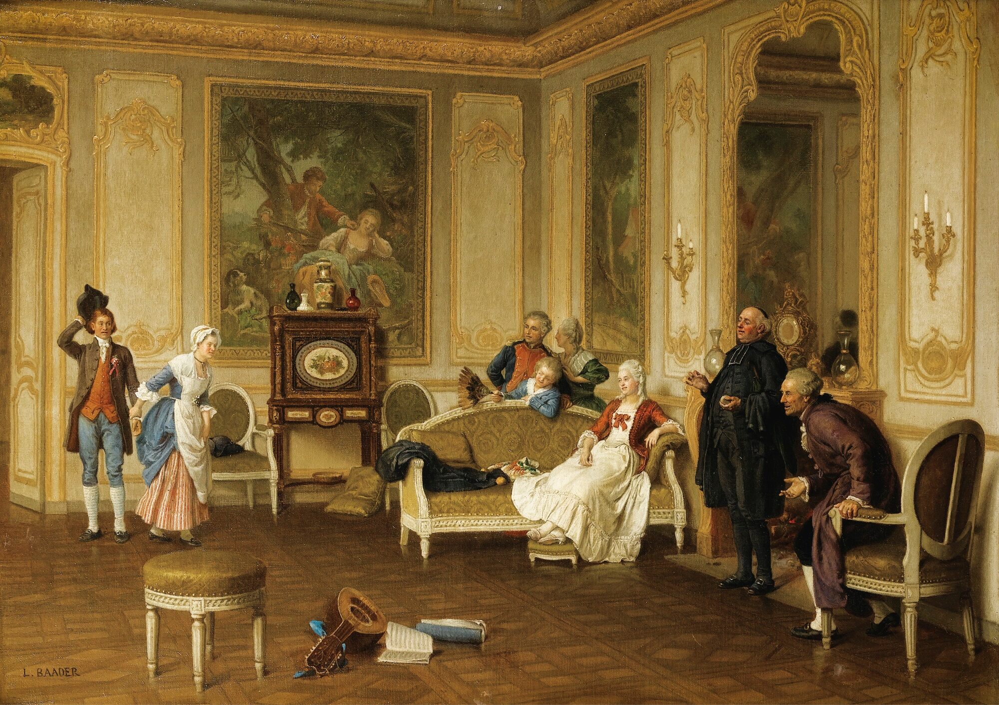 Scène en style rococo