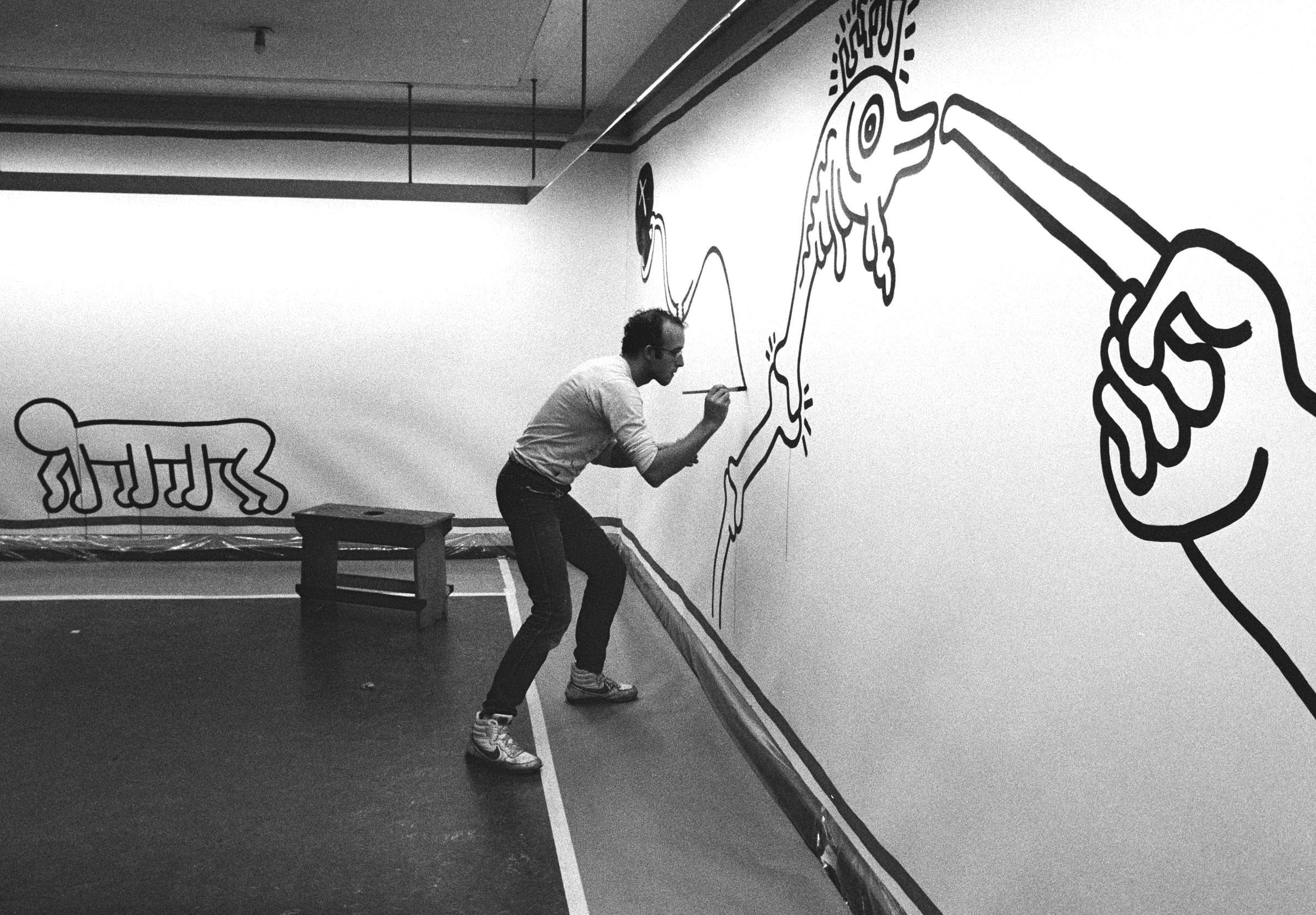 Keith Haring en 1986, art urbain et culture visuelle des années 1980