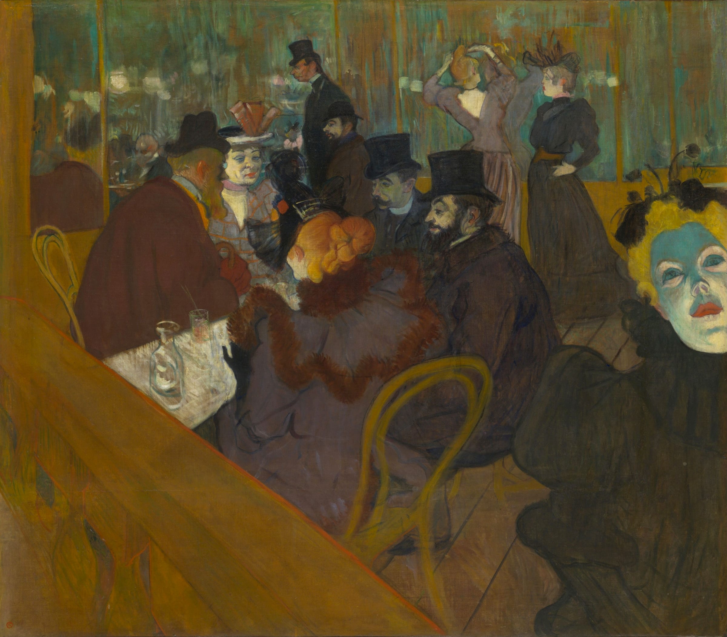 Henri de Toulouse-Lautrec, scène nocturne au Moulin Rouge
