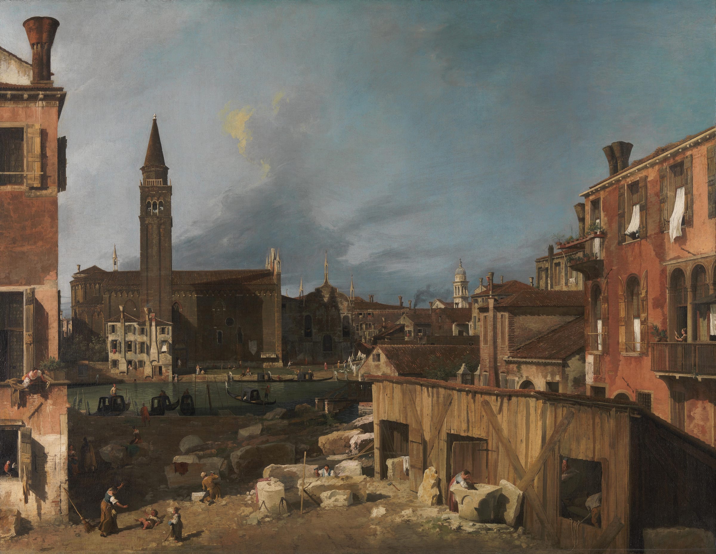 Canaletto, scène urbaine vénitienne du XVIIIe sièclé