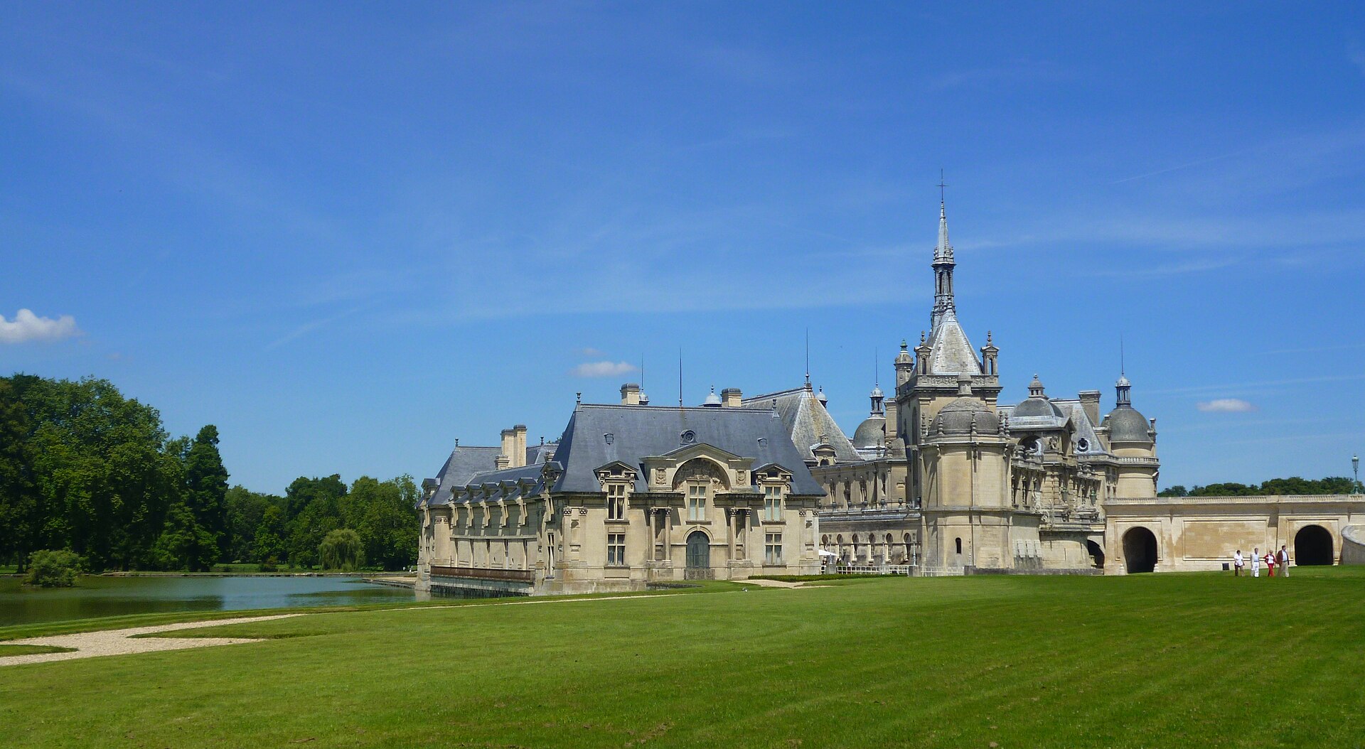 Château de Chantilly — vue Wikimedia Commons