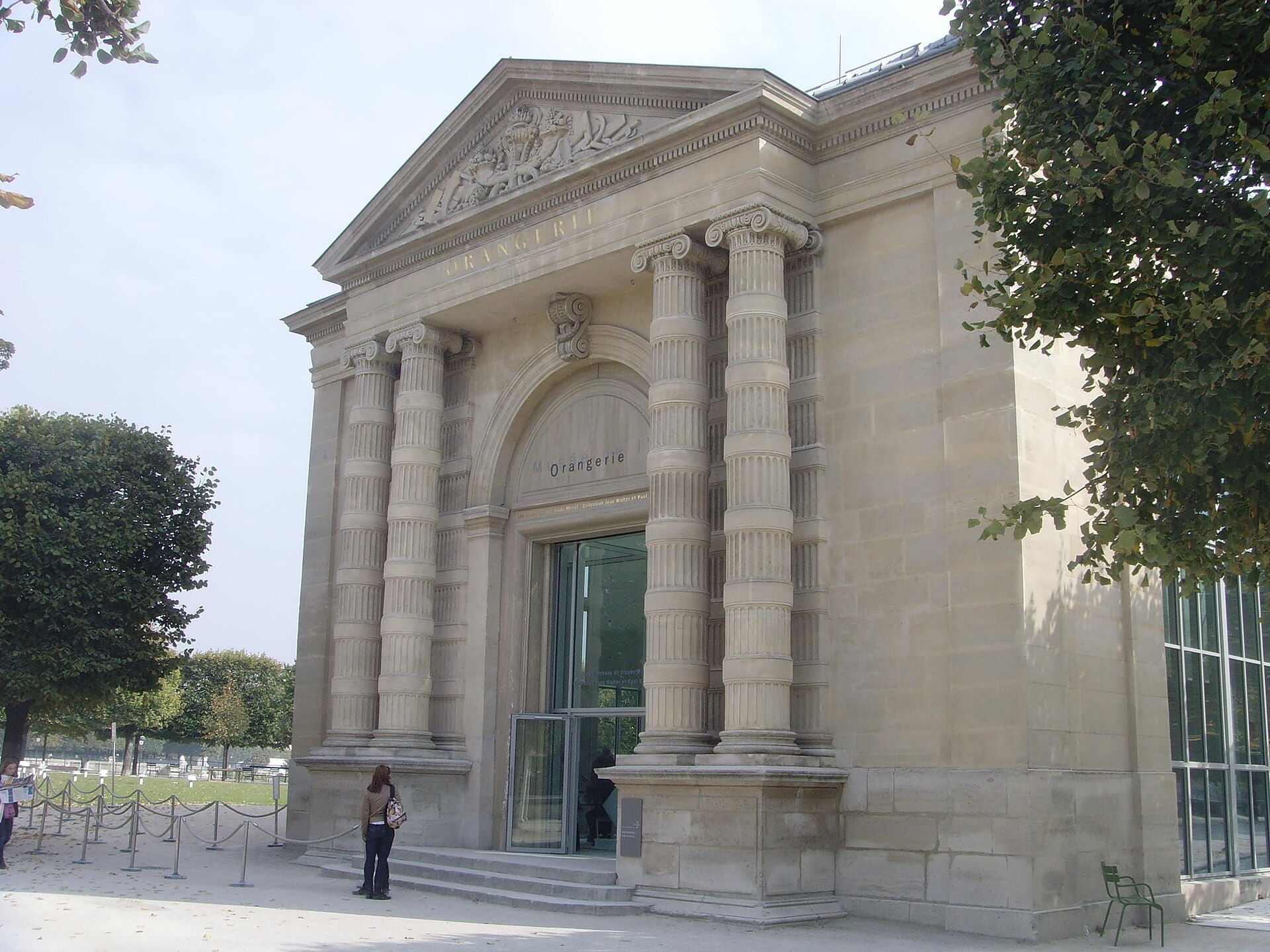 Musée de l'Orangerie — vue depuis Wikimedia Commons