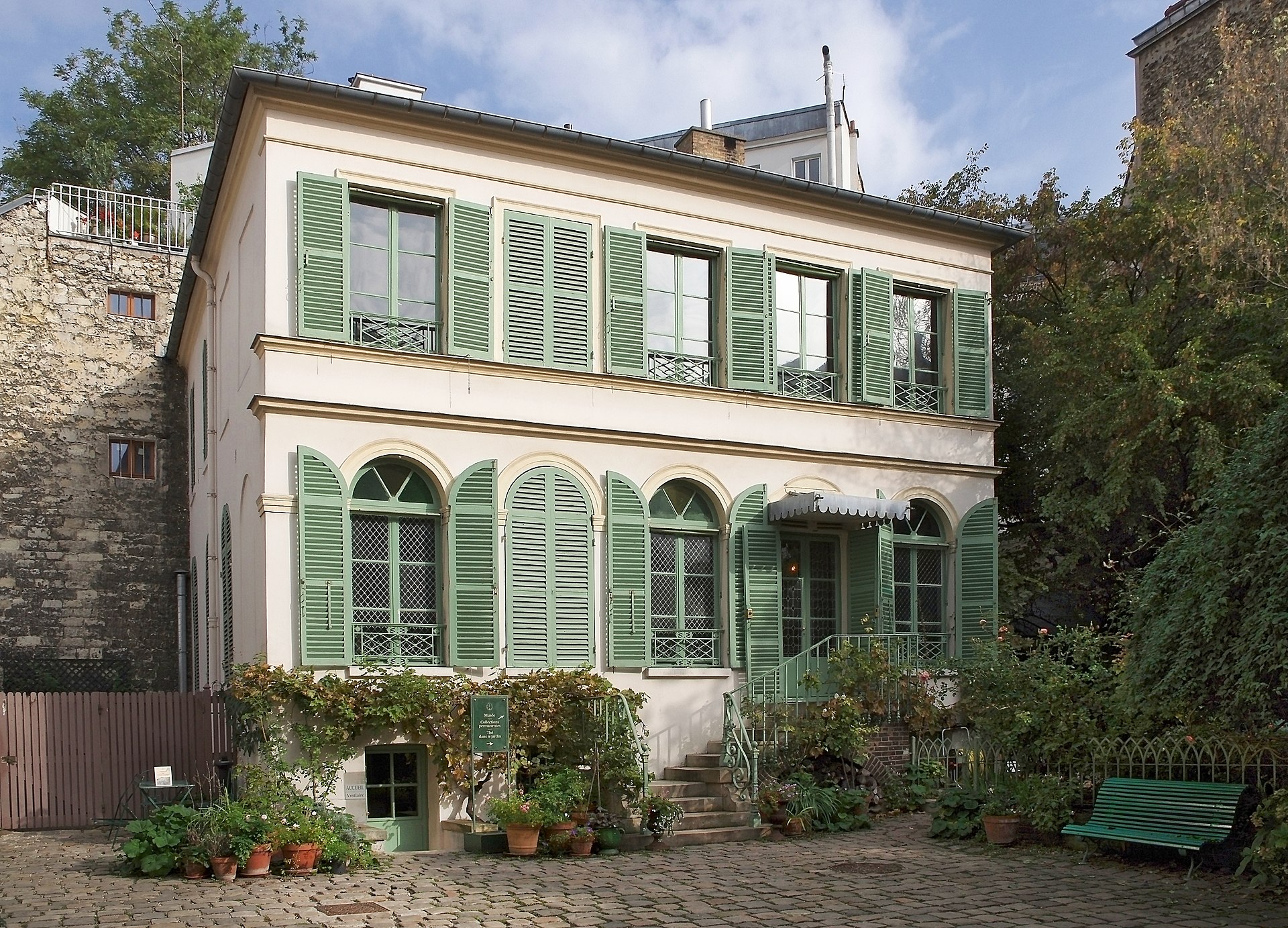 Musée de la Vie romantique, Hôtel Scheffer-Renan — vue depuis Wikimedia Commons