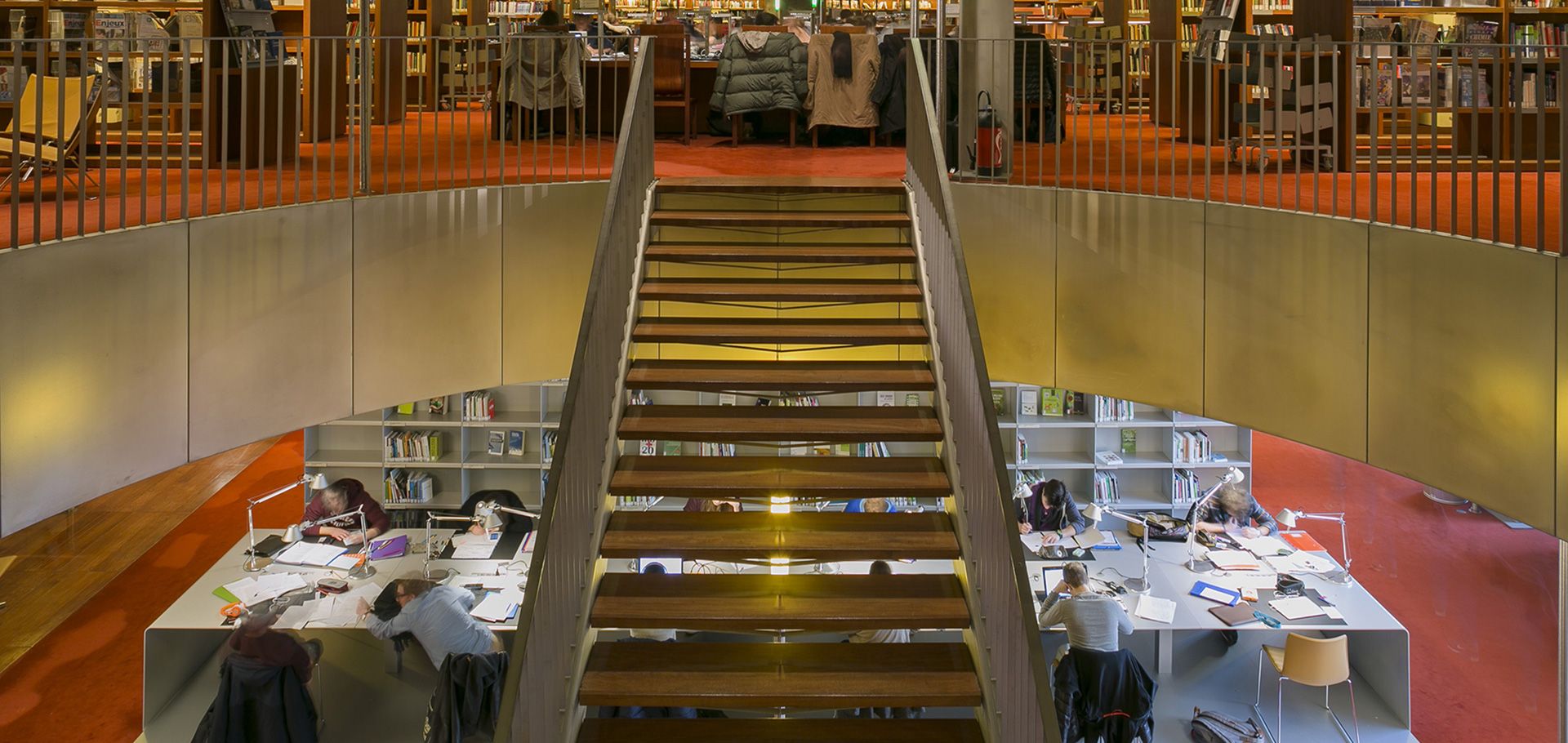 Vue de Bibliothèque nationale de France / BnF - site François-Mitterrand